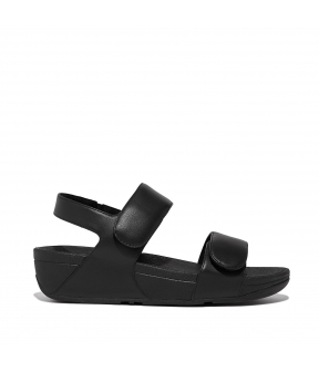 Lulu Adjustable Leather Back-Strap Sandals