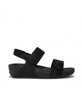 Lulu Adjustable Shimmerlux Back-Strap Sandals