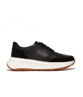 F-Mode Leather/Suede Flatform Sneakers